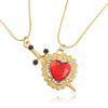 A Set Red Heart and Sword Couple Necklace Collarbone Chain Sword Necklace Accessories for Women Gift - Image 8