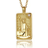 22 Style Classic Tarot Card Pendant Necklace Double Sided Zircon Tarot Necklace Major Arcana Empress Sun Star Sign Women Jewelry - Image 13