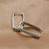 Geometric Square and Circle Hoop Earrings in Gold-Tone and Silver-Tone with 14 to 23 mm Sizes - Image 20