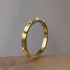 Love Punk Bracelet Retro Double Arrow Tapered Stainless Steel Color Gold Rivets Nail Cuff Bangle Jewelry - Image 4