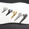 No Fade Different Length Pointed Cone Dangle Earring Stainless Steel Round Hoop Earrings For Women Men Jewelry Ear Piercing Gift - Image 1