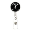 26 English Letters Brooch A-Z Initial Round Glass Ball Pendant Retractable Badge Reel For Women Gifts Jewelry - Image 31