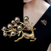Vintage Enamel Flower Leaf Brooch, Mixed Style Pearl Rhinestone Brooch, Women's Wedding Party Elegant Jewelry Accessories - Image 27