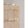 Korean Imitation Pearls Long Chain Hanging Dangle Earrings for Women Anti Allergic Stainless Steel Charm Daily Jewelry - Image 4