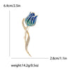 Resin Tulip Brooch for Women Unisex Rhinestone Flower Pin Pearl Plant Lapel Pin Banquet Party Backpack Gifts Jewelry Accessories - Image 22