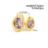 IngeSight.Z Inlay Acrylic Rhinestone Ring for Women Romantic Gold Color Open Metal Rings Jewelry Steampunk Gift - Image 5