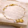 20+5cm Anklets for Women Stainless Steel Shell Starfish Imitation Pearl Leg Bracelets Gold Color Beach Summer Bodychain Jewelry - Image 2