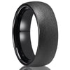 Black Tungsten Carbide Men's Ring 8mm Brushed and Polished Men's Wedding Band Stylish and comfortable for daily wear - Image 7