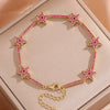 Yupsk 5 Colors Shiny Zircon Five-pointed Star Charm Bracelet for Women CZ Turquoise Party Jewelry Gift - Image 9
