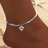 Simple Temperament Sparkling Anklet for Women Bohemia Cross Heart Pendant Adjustable Chain Anklet Niche Design Jewelry Gifts - Image 13