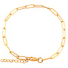 2.5/2.7/4mm Adjustable Stainless Steel Paperclip Chain Bracelet for Women Hand Bangle Ankle Anklet Wristband Metal Jewelry Gift - Image 1