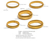 Stainless Steel Link Bangle with Rounded Profile in Gold-Tone or Silver-Tone - Image 17