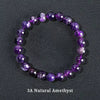 6 8 10mm Natural Stone Lapis Lazuli Amethyst Quartz Bead Bracelet Women Men Elastic Bracelet Jewelry Gift - Image 11