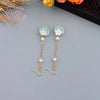 Jade Donut Earrings Gifts for Women Jewelry Amulet Accessories Carved Gemstone Lucky - Image 3