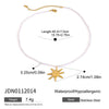 Beach Ocean Vacation Style Gold Color Stainless Steel Sun Starfish Pendant Necklace Stone Bead Necklace Women - Image 9