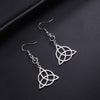 Triquetra Witch Knot Drop Earrings Stainless Steel Trinity Irish Knot Symbol Earrings for Women Vintage Jewelry Gift - Image 2