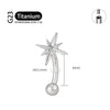 Titanium 16G CZ North Star Rook Earring 6mm 8mm 10mm 12mm Curved Barbell Eyebrow Cartilage Tragus Labret Piercing - Image 13