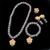 Five-Piece Beaded Jewelry Set with Heart and Flower Motifs - Image 10