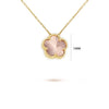 7 colors classic simple five-leaf flower pendant necklace stones clover Choker Chain for women party daily wear jewelry - Image 31