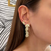 Natural Design Jewelry Full Paved Cubic Zirconia CZ Bloom Flower Sparking Bling Earring For Women Girl - Image 5