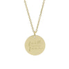 Stainless Steel Disc Pendant Necklace with 45 cm Chain and 5 cm Extension - Image 11