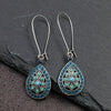 Vintage Ethnic Bohemian Drop Dangle Earrings For Women Wooden Tassel Pearl Beaded Geometric Leaf Flower Round Boho Earrings - Image 24