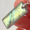 Pink Labradorite Pendant Irregular Shape Bead Stone Purple Necklace for Men Women - Image 13