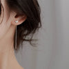 Long Wire Tassel Thread Chain Climb Star Heart Beads Pendants Drop Earrings Women's Straight Hanging Earings Jewelry - Image 10