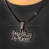 Ulj Men Women Hip Hop realhasta lamuerte Letter Pendant Necklace 12MM Cuban chain Iced out Bling Hiphop Charm Jewelry - Image 13