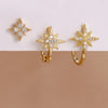 3PCS Korean Shiny Zirconia Star Clip Earring Set For Women Stainless Steel Charm Female Sweet Ear Cuff Cartilage Earring Jewelry - Image 4