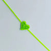 Braided Heart Rope Bracelet Adjustable in Many Colors - Image 22