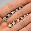 1PC Stainless Steel Mini Zircon Star Cartilage Piercing Stud Earring For Women Helix Tragus Earring Women's Body Jewelry - Image 1