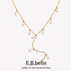Freshwater Pearl Tassel Y-shaped Clavicle Necklaces Stainless Steel Jewelry On The Neck Accessories For Women - Image 1