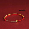 Hand Braided Red Rope Bracelet Copper Lucky Bead Hand Rope Couple Bracelet Simple Buckle Ethnic Female Accessory - Image 11