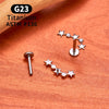 Titanium 16G CZ Star Flat Back Stud Earring Internal Thread Ear Cartilage Tragus Lobe Conch Helix Piercing Jewelry - Image 4