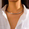 Smooth Torque Collar Choker Necklace Adjustable - Image 12