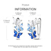 Small Hoop Earrings with Butterfly and Heart Motifs - Image 32