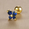 1PC Stainless Steel Birthstone Mini Stud Earrings 12 Constellation Cartilage Butterfly Earring Hypoallergen Piercing Jewelry - Image 7