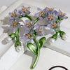 various styles women plants flower accessories badges pearl plant buckle pin brooch - Image 28