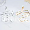 1PCS Punk Coiled Snake Spiral Upper Arm Cuff Armlet Armband Bangle Women Jewelry Egypt Swirl Snake Arm Cuff Armlet - Image 6