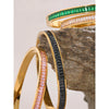 Delicate Shiny Cubic Zirconia Stainless Steel Gold Plated Bracelet Bangle for Women Jewelry - Image 3