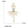 Enamel Ballerina Brooches for Women Pearl Elf Pins Rhinestone Girls Banquet Party Backpack Gift Jewelry Accessories - Image 10