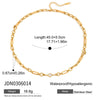 Delicate Cubic Zirconia Chain Necklace For Women Minimalist Gold Plated Stainless Steel Necklace Jewelry - Image 14