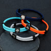 Handmade Navy Blue Braided Rope Bracelet Stainless Steel The Tree of Life Square Bracelets for Men Women Couple Jewelry - Image 4
