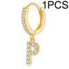 A-Z Letters Initial Pendant Earrings Hoop Earrings Men Golden Color Jewelry Earring Alphabet Name Earrings Women 1pcs - Image 14