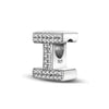 Classics 925Silver Shiny Zircon English Alphabet Beads Pendant Charms Fit Bracelet Jewelry Women Gift - Image 2