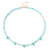 Stone 4mm Round Beads Necklace Water Drop Charm Necklaces For Women Aquamarine Amethysts Labradorite Necklace Jewelry - Image 11