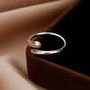Chunky Adjustable Water Droplet Rings Handmade High Polished Thumb Band Statement Ring for Women Girl Opening Ring - Image 4