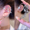 Zircon Butterfly Ear Clips Sparkling Rhinestone Ear Cuff Clips Earrings Without Piercing For Women Wedding Jewelry Gifts - Image 2