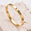 6mm Wide Zircon Openable Bracelet for Women,Stainless Steel Polished Bangle Bracelets,Girl Jewelry Gifts - Image 8